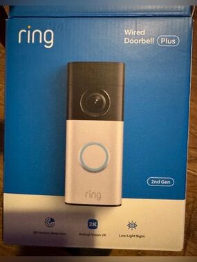 RING 2nd Gen pre owned wired doorbell camera